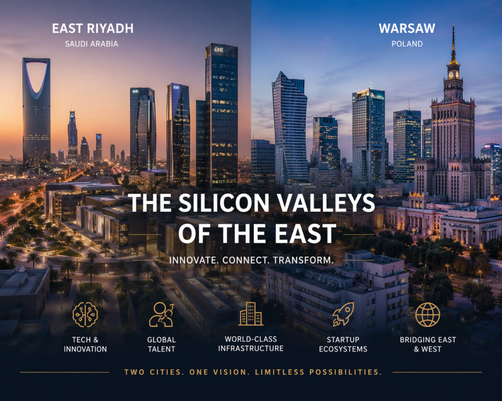 The Silicon Valleys of the East Riyadh and Warsaw