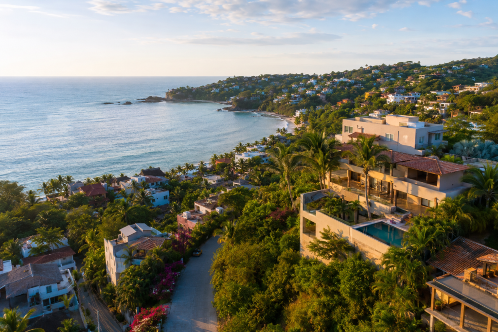 Ocean view homes in Sayulita Mexico