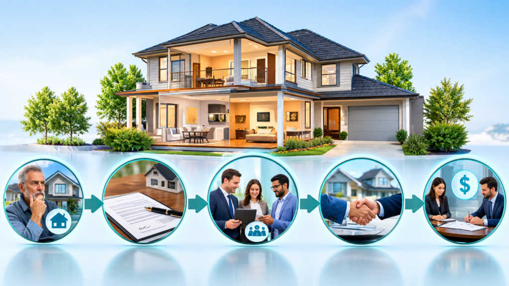 How wholesaling real estate works step by step from motivated seller to contract and cash buyer to handshake and closing